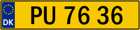 Trailer License Plate